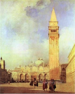 Venecia clásica Painting - Piazza San Marco Paisaje romántico Richard Parkes Bonington Venecia